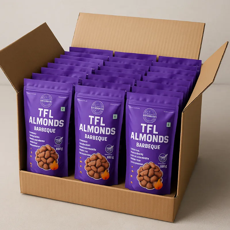 Barbeque Almonds ( 400 grm  X 25 Packet), 10 kg