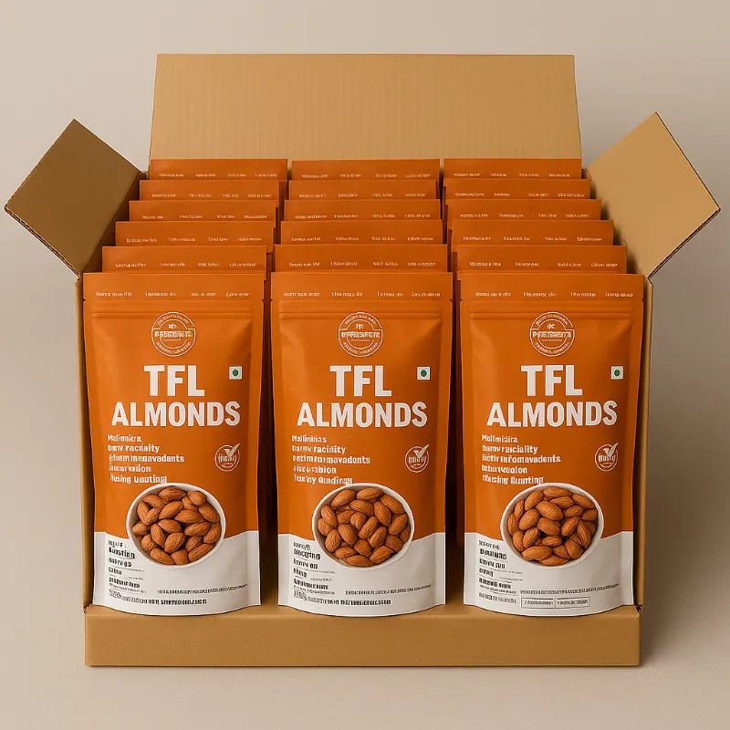 Plain Almonds ( 400grm * 25 Pouch)