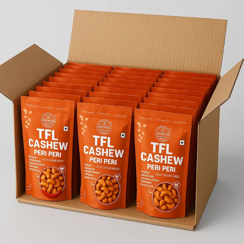 Peri-Peri Cashews  ( 400 grm *25 Pouch)